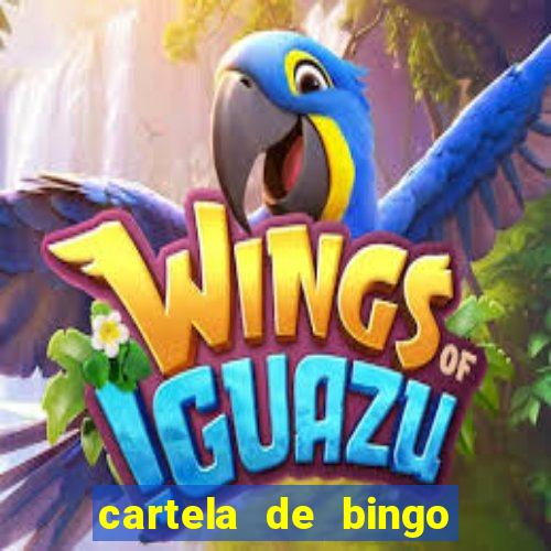 cartela de bingo pra imprimir